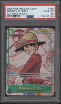 Monkey D Luffy One Piece Card Game OP13 Alternate Art #118 PSA 10 #3