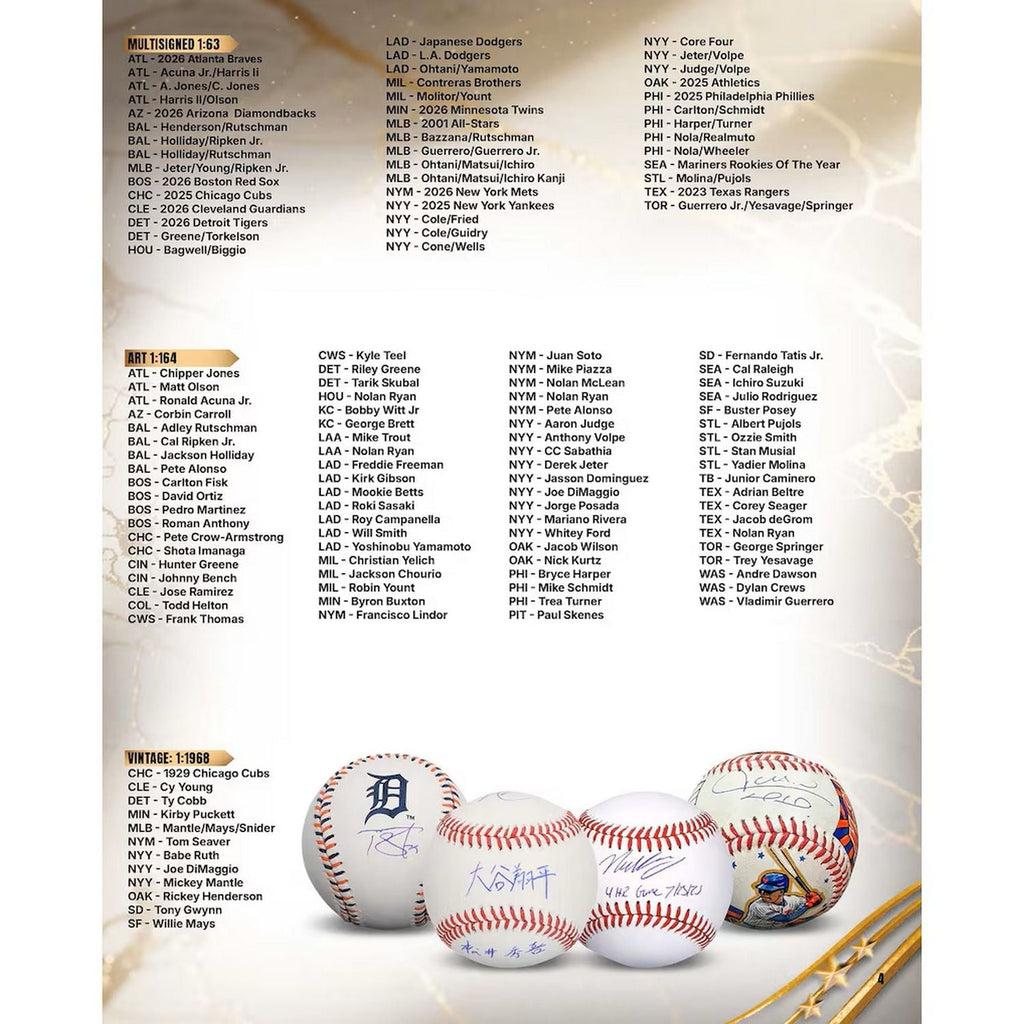 2026 Fanatics Under Wraps Autographed Mystery Baseball