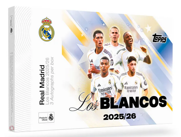 (Local Pick-Up Only) 2025-26 Topps Los Blancos Real Madrid Cards Hobby Box